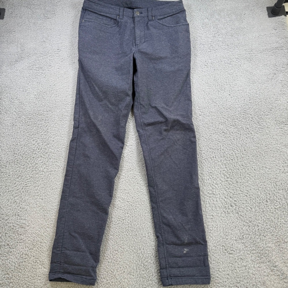 Lululemon ABC Pant Slim Fit Mens 30x32‎ Heathered Obsidian Dark Gray Warpstreme